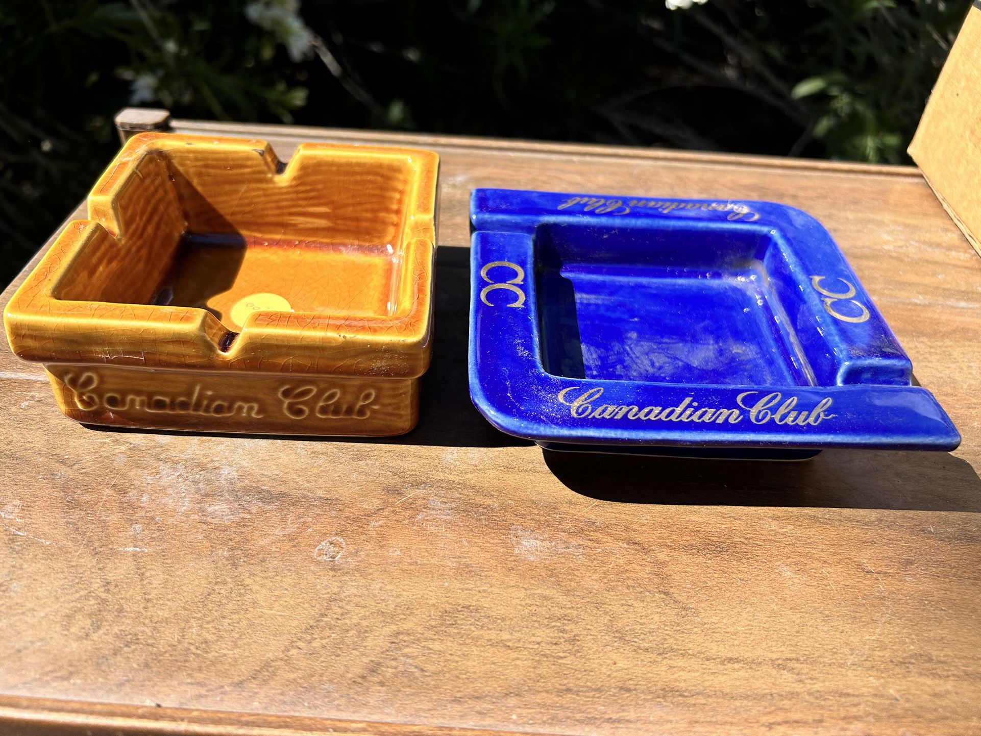 Vintage Collectible Canadian Club Ash Trays