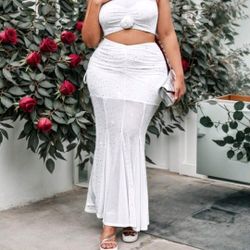 White Rhinestone Set - New - 0XL