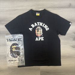BAPE Burberry College Graphic Tee