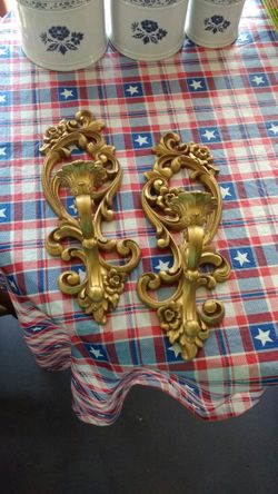 Golden Candle holders