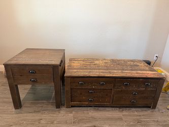 Coffee table and side table set (side table 26x24) coffee table (26x48)