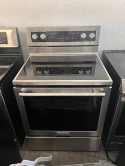 Glass Top Stoves Stainless Steel Pre-Owned Great Conditions 