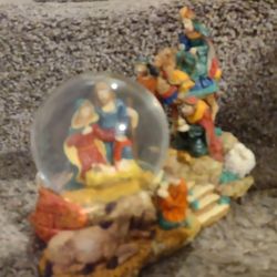 San Francisco Music Company Nativity Theme Snow Globe
