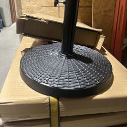 umbrella bases sizes in description