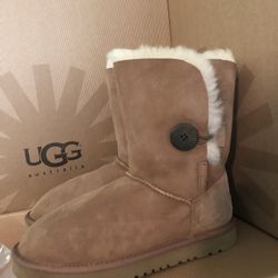 Ugg Sheepskin Fur Boots Chestnut