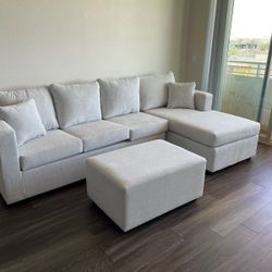 Brand New Sectional Sofa With Matching Ottoman 
