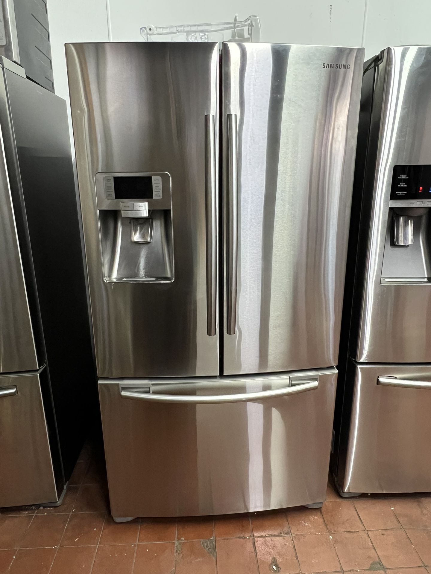 Samsung 36 Wβ Counter Depth 27 inch Dβ French door refrigerator stainless steel/nevera tres puertas Y