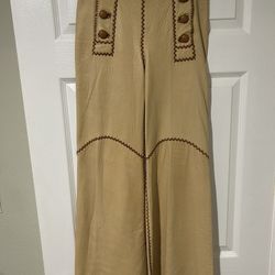 North Beach Leather Pants and Jacket Size 6, Women’s Almond Color
