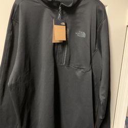 New North Face Men CANYONLANDS ¼ Zipper Pullover Jacket XXXL 3XL Black Big Tall