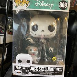 Jack Skellington W/ Zero Funko POP! 809 Glow in the Dark FYE Exclusive