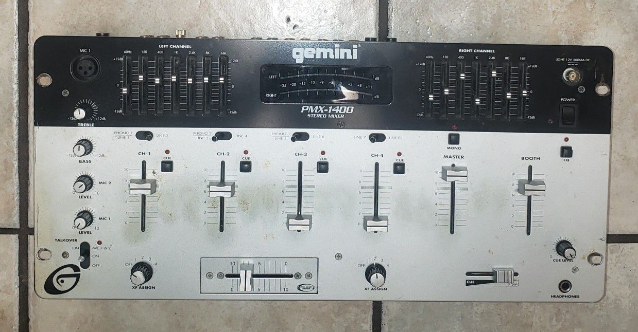 Gemini PMX 1400 Stereo Mixer