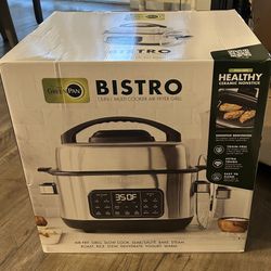 new Stainless Steel 13-in-1 Air Fryer Slow Cooker & Grill, Steam Saute Saute Broil Bake & cook rice