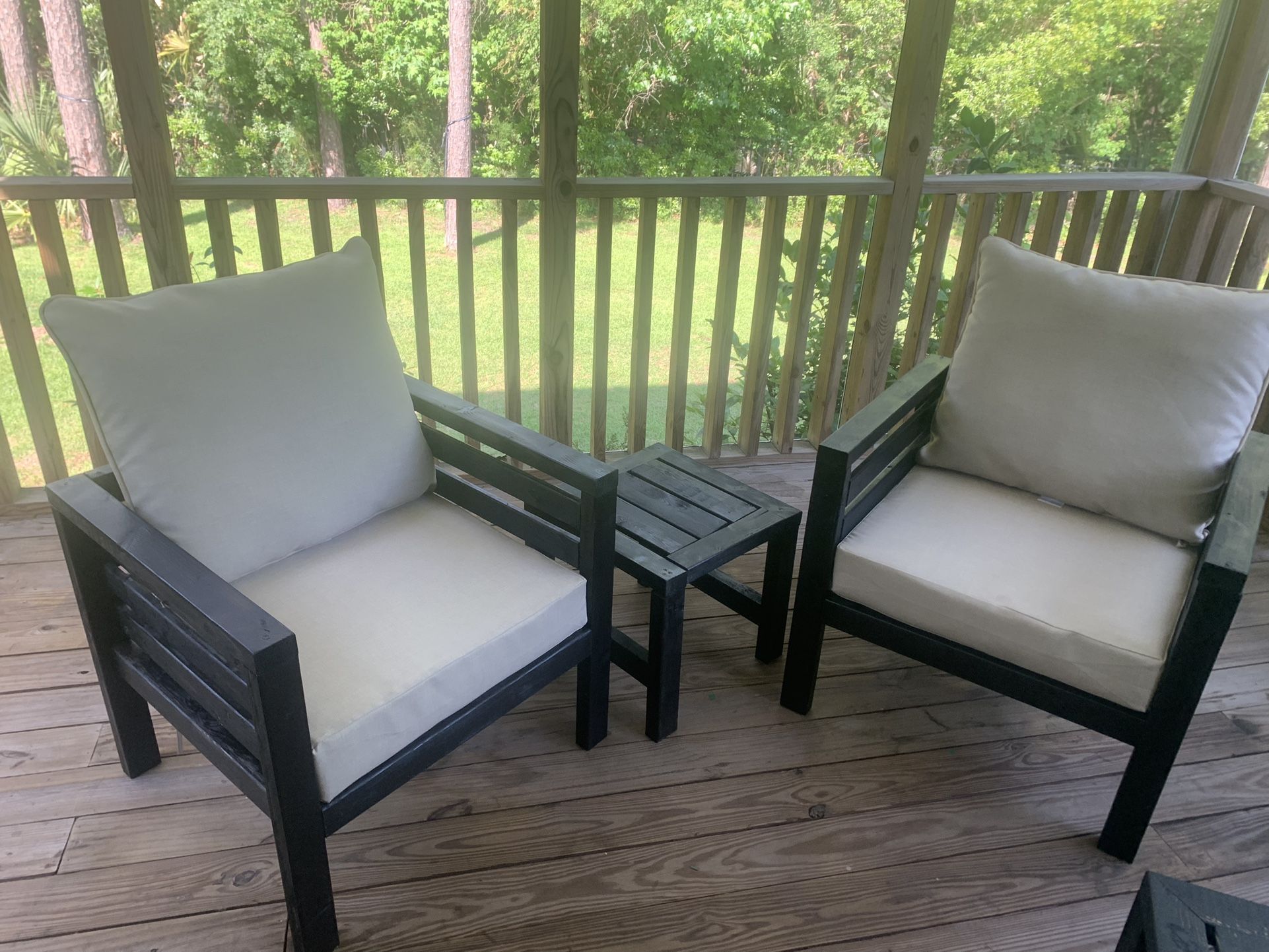 Custom Made Porch Wooden Set. NEW.