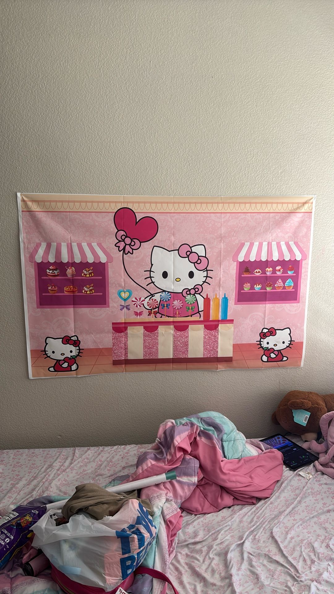 Hello Kitty Backdrop