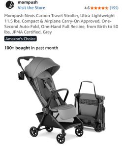 NEW! Mompush Nexis travel Strollers black or grey
