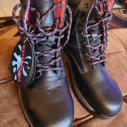 Wolverine Steel Toe Boots Size 8.5W
