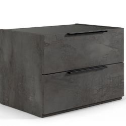 MODERN VOLCANO OXIDE GREY NIGHTSTAND