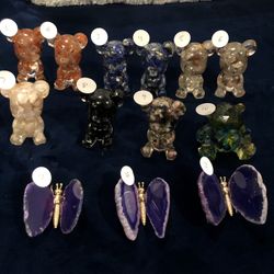 Stones Bears / Agate Butterflies 