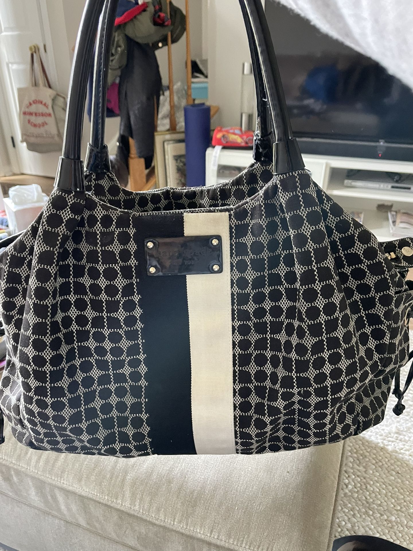Kate Spade diaper bag and Infantino Baby carrier