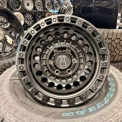 17x8.5 6x139 Black Rhino Sentinel Wheels  -12 Offset 