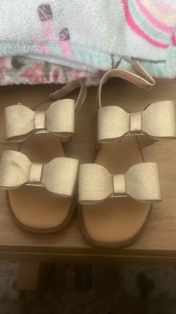 Golden sandals