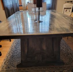 Wood dining table w/3 chairs