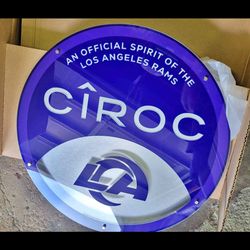 Los Angeles Rams CIROC light Up Sign  