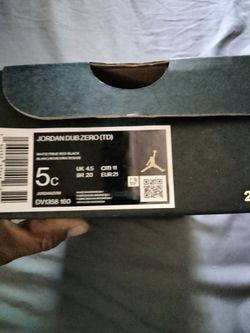 Jordan Dub Zero TD Toddler Size 5C