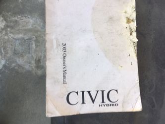 Honda Civic 2003 owners manual
