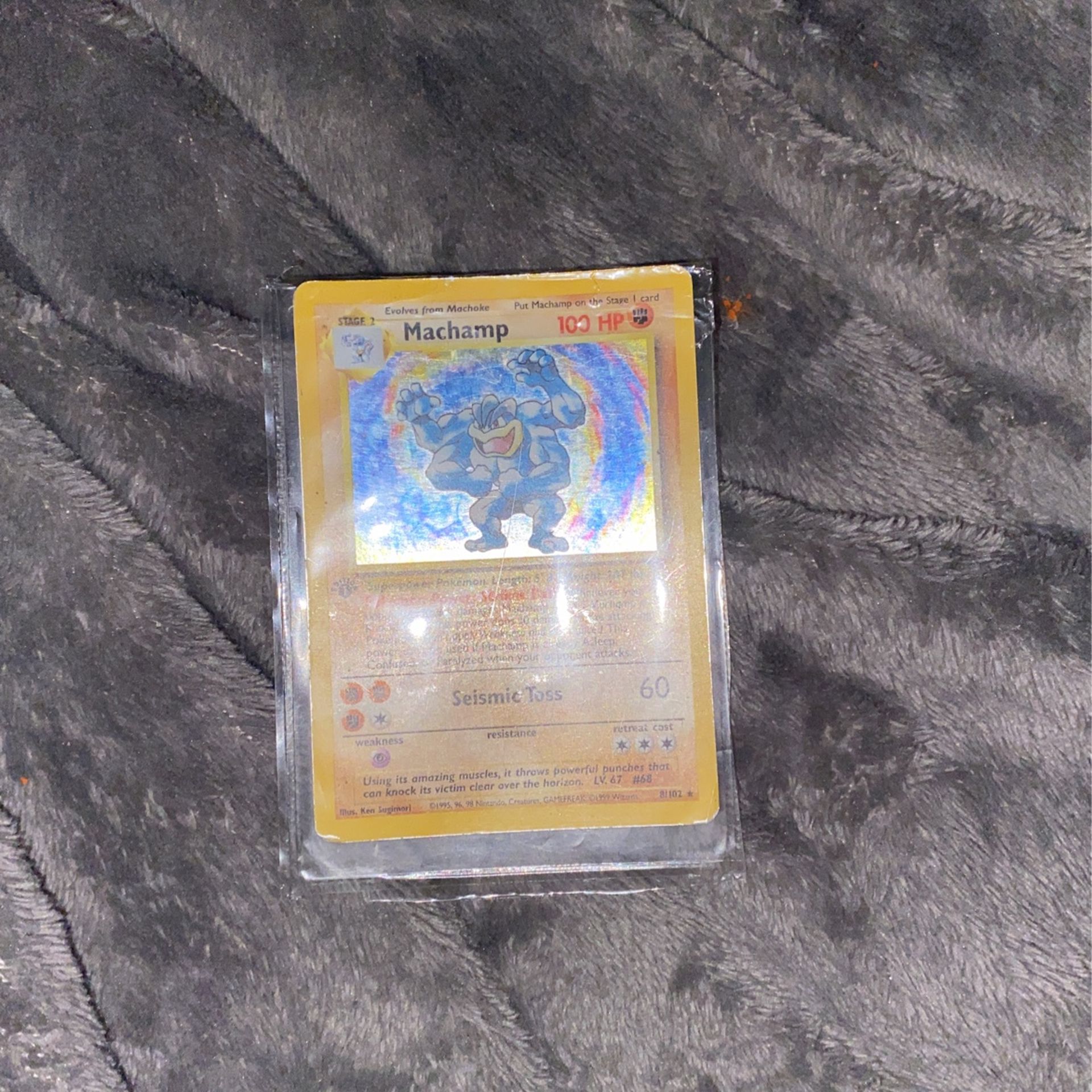 First edition Machamp Pokémon