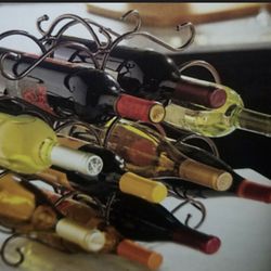 Pre owned Princess House Meridian Wine Rack Stand #5377 Holds 10 Bottles PREOWNED/USED