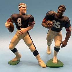 Chicago Bears - Jim McMahon and Neal Anderson (1985 Super Bowl Champs) posable 3” plastic figurines.