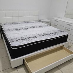 King Bedroom Set With Mattress All New Furniture And Free Delivery 