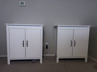 Ikea Brusali White Cabinets
