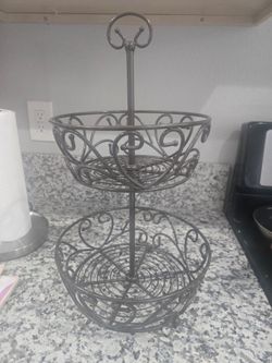 Princess House 2-tier basket