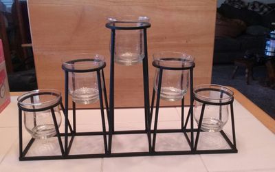 REDUCED CAST IRON CANDLE HOLDER