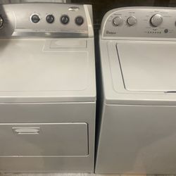 Very Nice Whirlpool Electric Washer And Dryer Set Delivery Service Available 