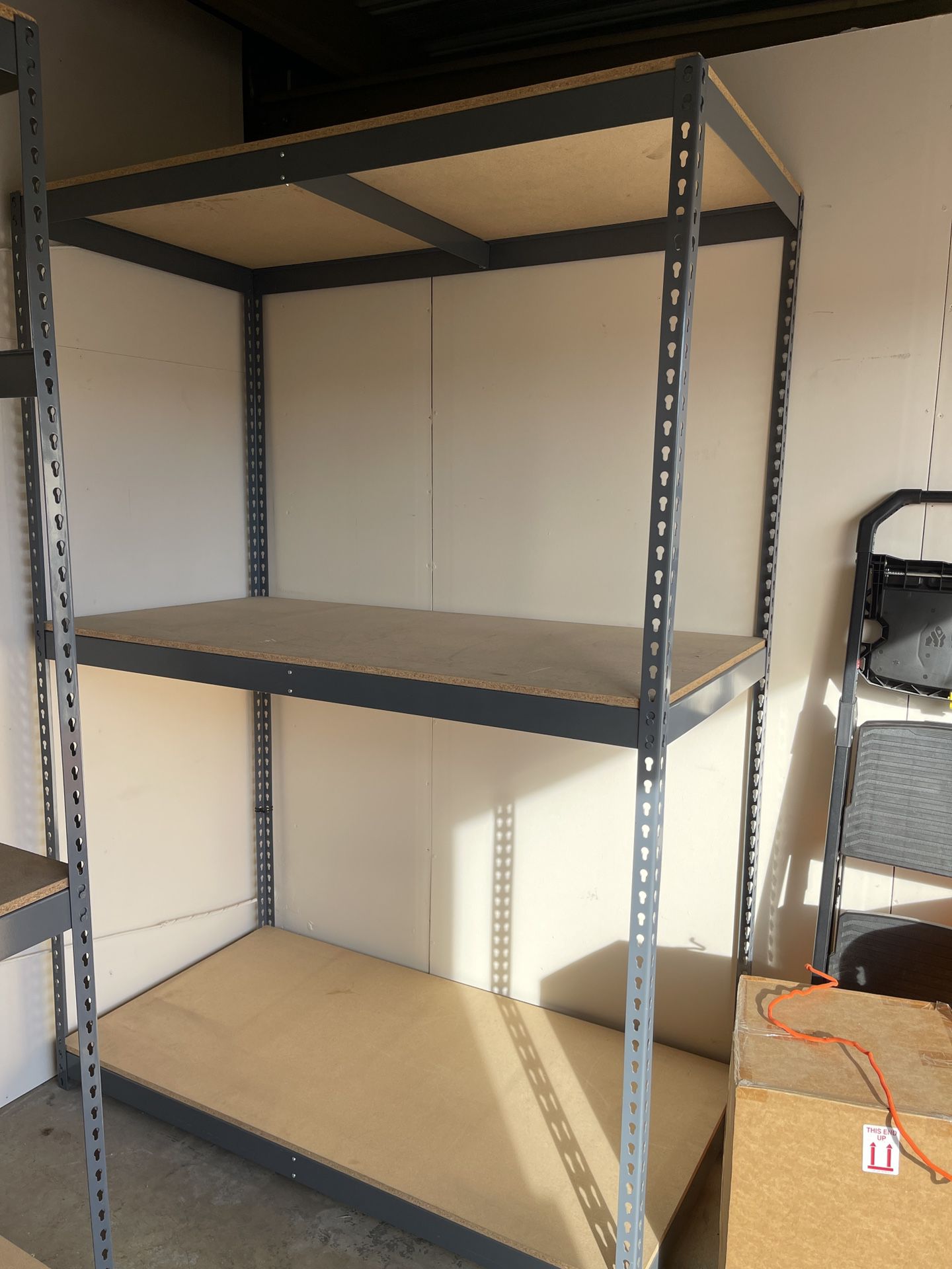 Metal Shelving Unit With 4 Shelves . Total 4 Pieces 