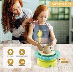 Kids Age 8 and Up, Air Dry Sculpting Clay and Craft Paint kit for Kids, Educational Toy Pottery Studio USB Charger,