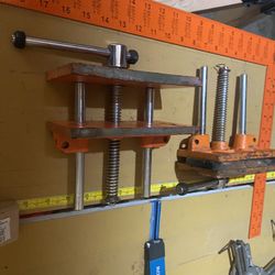 Two  Quick Release  10-1/2" Quick-Action Woodworking Vise