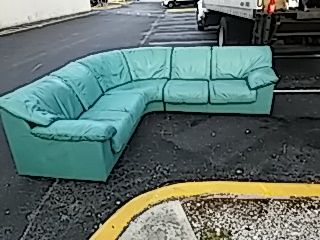 Leather Sectional couch