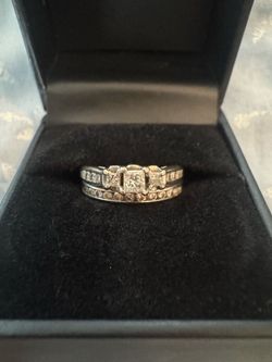 Diamond & White Gold Wedding ring set