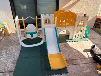 🌈 JOYLDIAS 10-in-1 Toddler Playset – Slide, Swing & Playhouse