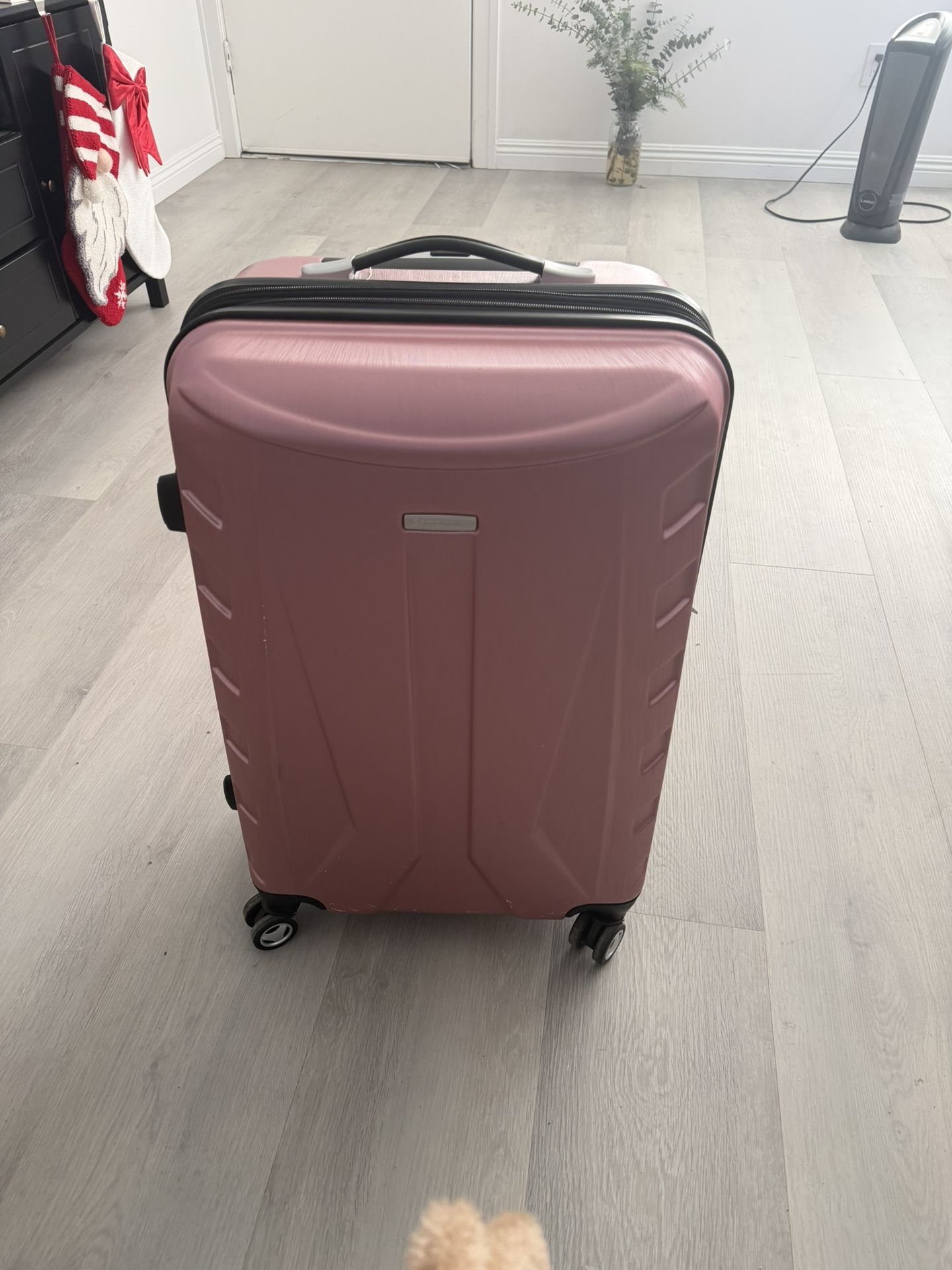 Pink Carry On Suit Case