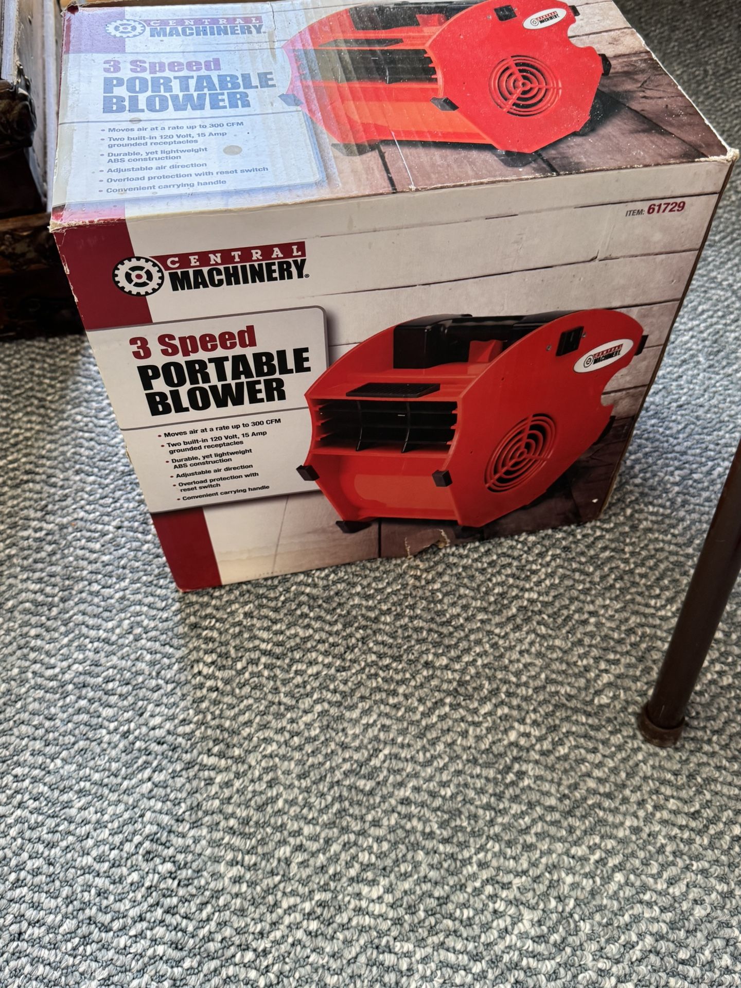Central Machinery 3 Speed Portable Blower