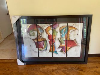 moving Sale - 64” by 44” framed art
