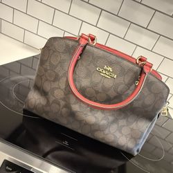 Medium Brown Coach Carry All Tote