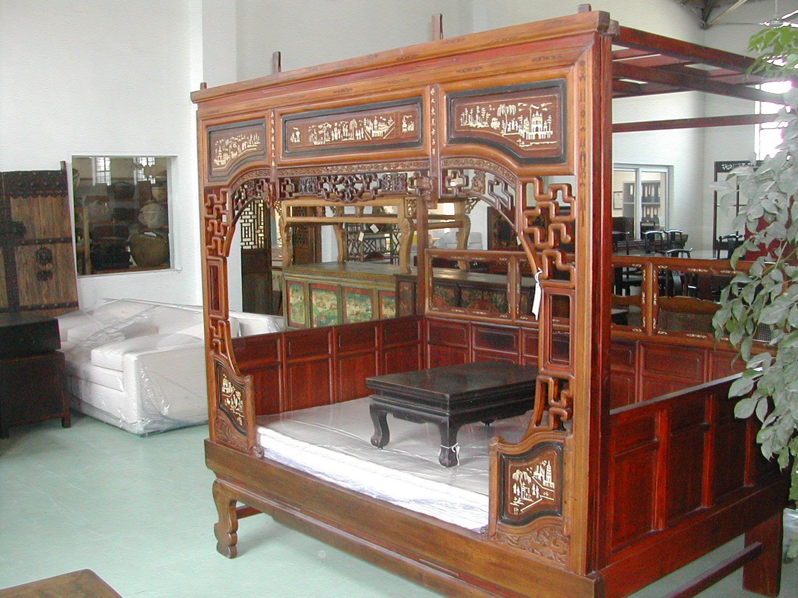 Antique Ningbo Chinese Wedding Bed