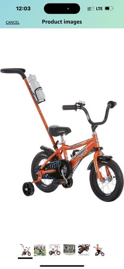 Schwinn Grit and Petunia Steerable Kids Bike Boys and Girls Beginner Bicycle 12 Inch Wheels Training Wheels Easily Removed Parent Push Handle with for Sale in North Las Vegas NV OfferUp