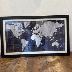 Framed World Map